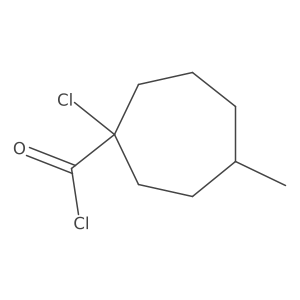 1-Chloro-4-methylcycloheptane-1-carbonyl chloride Structure