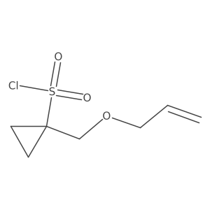1-[(Prop-2-en-1-yloxy)methyl]cyclopropane-1-sulfonyl chloride结构式