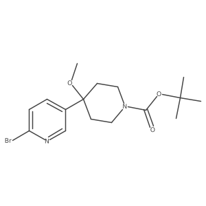 Tert-butyl 4-(6-bromopyridin-3-yl)-4-methoxypiperidine-1-carboxylate Structure
