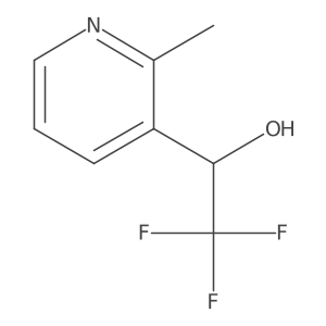 (1S)-2,2,2-trifluoro-1-(2-methylpyridin-3-yl)ethan-1-ol结构式