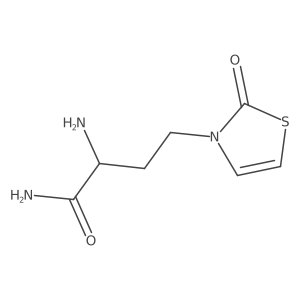 2-Amino-4-(2-oxo-2,3-dihydro-1,3-thiazol-3-yl)butanamide结构式