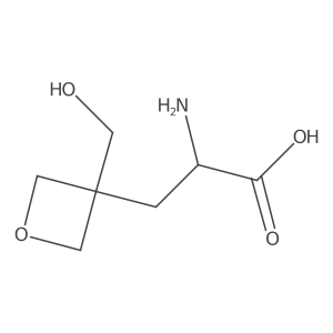 2-Amino-3-[3-(hydroxymethyl)oxetan-3-yl]propanoic acid Structure