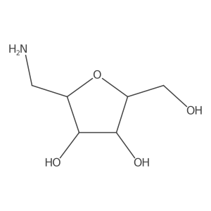 (2S,4R,5R)-2-(Aminomethyl)-5-(hydroxymethyl)tetrahydrofuran-3,4-diol Structure
