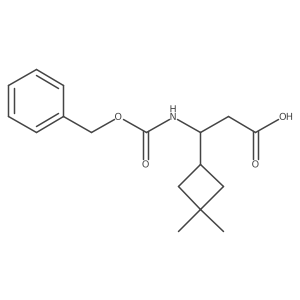 3-{[(Benzyloxy)carbonyl]amino}-3-(3,3-dimethylcyclobutyl)propanoic acid结构式