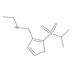 Ethyl({[2-(propane-2-sulfonyl)thiophen-3-yl]methyl})amine Structure