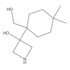 3-[1-(Hydroxymethyl)-4,4-dimethylcyclohexyl]azetidin-3-ol Structure