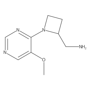 [1-(5-Methoxypyrimidin-4-yl)azetidin-2-yl]methanamine Structure