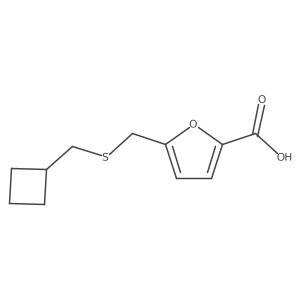 5-{[(Cyclobutylmethyl)sulfanyl]methyl}furan-2-carboxylic acid Structure