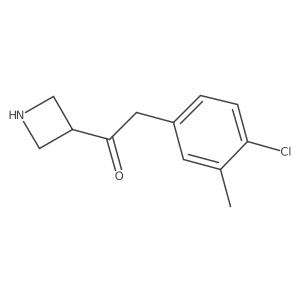 1-(Azetidin-3-yl)-2-(4-chloro-3-methylphenyl)ethan-1-one Structure