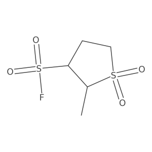 2-Methyl-1,1-dioxo-1lambda6-thiolane-3-sulfonyl fluoride结构式