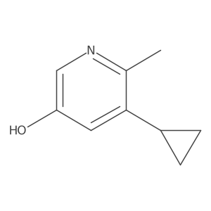 5-Cyclopropyl-6-methyl-3-pyridinol结构式