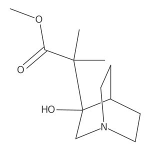 Methyl 2-{3-hydroxy-1-azabicyclo[2.2.2]octan-3-yl}-2-methylpropanoate Structure