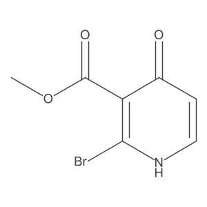 Methyl 2-bromo-4-hydroxypyridine-3-carboxylate结构式