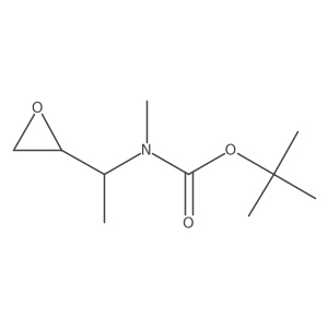 tert-butyl N-methyl-N-[1-(oxiran-2-yl)ethyl]carbamate结构式