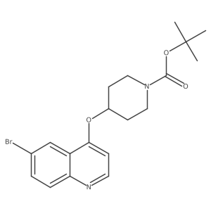 Tert-butyl 4-((6-bromoquinolin-4-yl)oxy)piperidine-1-carboxylate Structure