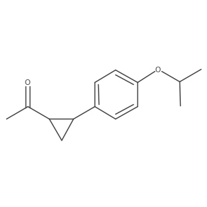 1-{2-[4-(Propan-2-yloxy)phenyl]cyclopropyl}ethan-1-one Structure