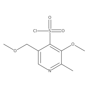 3-Methoxy-5-(methoxymethyl)-2-methylpyridine-4-sulfonyl chloride Structure