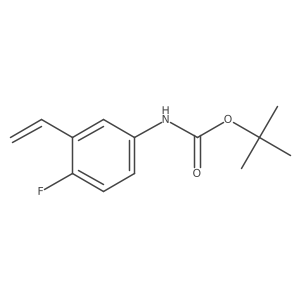 tert-butyl N-(3-ethenyl-4-fluorophenyl)carbamate结构式