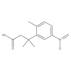 3-Methyl-3-(2-methyl-5-nitrophenyl)butanoic acid Structure