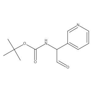 tert-Butyl (2-oxo-1-(pyridin-3-yl)ethyl)carbamate Structure