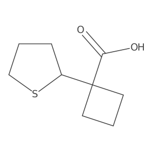 1-(Thiolan-2-yl)cyclobutane-1-carboxylic acid结构式
