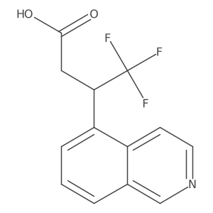 4,4,4-Trifluoro-3-(isoquinolin-5-yl)butanoic acid结构式