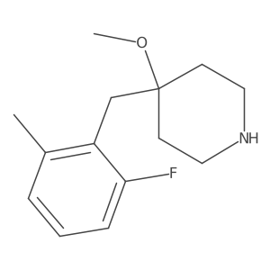 4-[(2-Fluoro-6-methylphenyl)methyl]-4-methoxypiperidine Structure