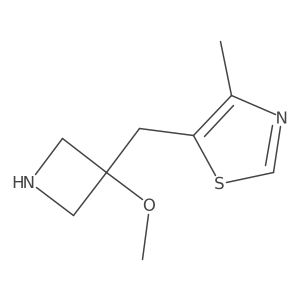 5-[(3-Methoxyazetidin-3-yl)methyl]-4-methyl-1,3-thiazole Structure