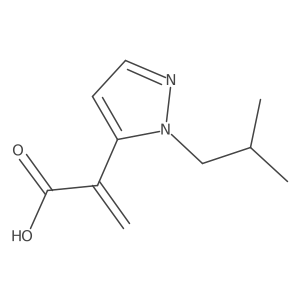 2-[1-(2-methylpropyl)-1H-pyrazol-5-yl]prop-2-enoic acid结构式