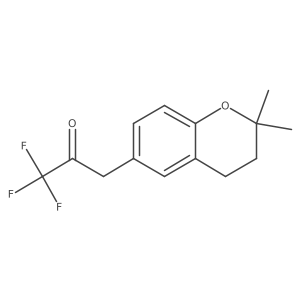 3-(2,2-dimethyl-3,4-dihydro-2H-1-benzopyran-6-yl)-1,1,1-trifluoropropan-2-one Structure