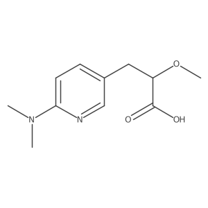3-[6-(Dimethylamino)pyridin-3-yl]-2-methoxypropanoic acid Structure