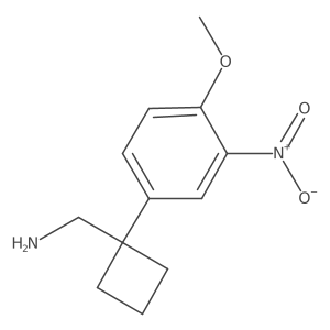 [1-(4-Methoxy-3-nitrophenyl)cyclobutyl]methanamine结构式