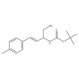 tert-butyl N-[1-amino-4-(4-fluorophenyl)but-3-en-2-yl]carbamate Structure