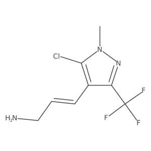 3-[5-chloro-1-methyl-3-(trifluoromethyl)-1H-pyrazol-4-yl]prop-2-en-1-amine Structure