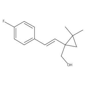 {1-[2-(4-Fluorophenyl)ethenyl]-2,2-dimethylcyclopropyl}methanol结构式