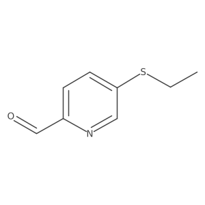 5-(Ethylthio)-2-pyridinecarboxaldehyde结构式