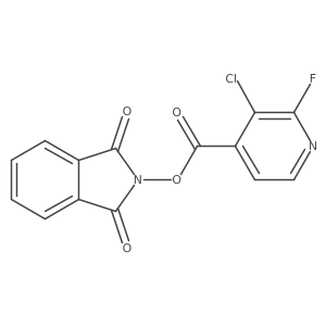 1,3-dioxo-2,3-dihydro-1H-isoindol-2-yl 3-chloro-2-fluoropyridine-4-carboxylate结构式