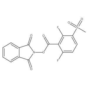 1,3-dioxo-2,3-dihydro-1H-isoindol-2-yl 2,6-difluoro-3-methanesulfonylbenzoate结构式