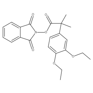 1,3-dioxo-2,3-dihydro-1H-isoindol-2-yl 2-(3,4-diethoxyphenyl)-2-methylpropanoate Structure