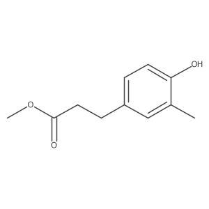 Methyl 3-(4-hydroxy-3-methylphenyl)propanoate结构式