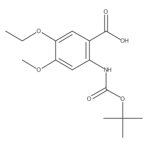 2-{[(Tert-butoxy)carbonyl]amino}-5-ethoxy-4-methoxybenzoic acid Structure