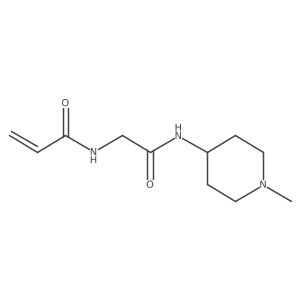 N-{[(1-methylpiperidin-4-yl)carbamoyl]methyl}prop-2-enamide Structure