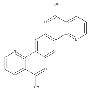 2,2'-(1,4-Phenylene)dinicotinic Acid结构式