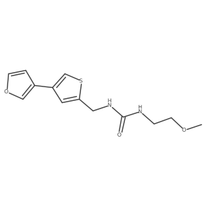 1-{[4-(Furan-3-yl)thiophen-2-yl]methyl}-3-(2-methoxyethyl)urea结构式