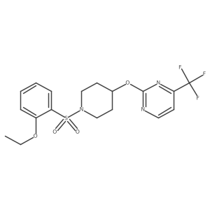 2-{[1-(2-Ethoxybenzenesulfonyl)piperidin-4-yl]oxy}-4-(trifluoromethyl)pyrimidine Structure