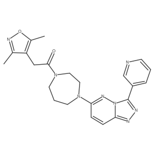 2-(3,5-Dimethyl-1,2-oxazol-4-yl)-1-{4-[3-(pyridin-3-yl)-[1,2,4]triazolo[4,3-b]pyridazin-6-yl]-1,4-diazepan-1-yl}ethan-1-one结构式