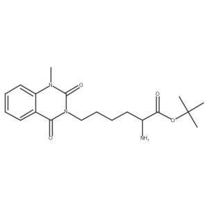 2-amino-6-(1-methyl-2,4-dioxo-1,4-di-hydro-2H-quinazolin-3-yl)hexanoic acid t-butyl ester Structure