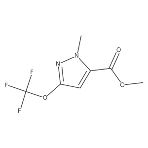 Methyl 1-methyl-3-(trifluoromethoxy)-1H-pyrazole-5-carboxylate结构式