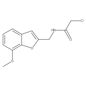 2-Chloro-N-[(7-methoxy-1-benzofuran-2-yl)methyl]acetamide Structure