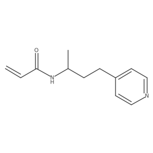 N-(4-Pyridin-4-ylbutan-2-yl)prop-2-enamide结构式